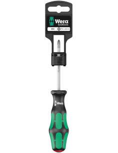 Wera Отвертка PH 1x80, зелено-черна ръкохватка, 350 Kraftform Plus блистер - W100051 - Цена | LEDs4economy