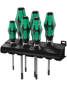 Wera Комплект отвертки, 6x TX, магнитна глава, 367/6 Kraftform Plus - W028059 - Цена | LEDs4economy