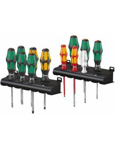 Wera Комплект отвертки, 7x шлиц, 2x PH, 2x PZ и фазомер, XXL Kraftform Plus - W051010 - Цена | LEDs4economy
