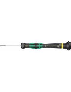 Wera Отвертка шлиц 0.25x1.2x40, зелено-черна ръкохватка, 2035 Kraftform Micro - W118000 - Цена | LEDs4economy