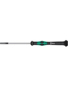 Wera Отвертка шлиц 0.80x4.0x80, зелено-черна ръкохватка, 2035 Kraftform Micro - W118014 - Цена | LEDs4economy