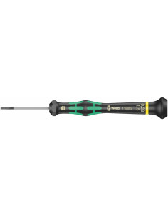 Wera Отвертка шлиц 0.23x1.5x40, зелено-черна ръкохватка, 2035 Kraftform Micro - W118002 - Цена | LEDs4economy