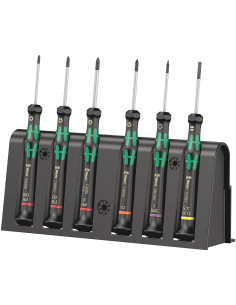 Wera Комплект отвертки, 1x шлиц, 3x PH, 1x TX и 1x mx, 2050/6 Kraftform Micro - W030181 - Цена | LEDs4economy