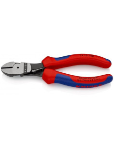 Knipex Клещи диагонални резачки усилени, синьо-червена ръкохватка 160мм, с отваряща пружина, - K7412160 - Цена | LEDs4economy