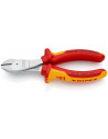 Knipex Клещи диагонални резачки усилени, хромирани, VDE 1000V жълто-червена ръкохватка 160мм, - K7406160 - Цена | LEDs4economy