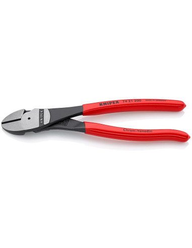 Knipex Клещи диагонални резачки под ъгъл 25˚ усилени, червена 