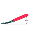 Knipex Клещи диагонални резачки под ъгъл 25˚ усилени, червена ръкохватка 200мм,  - K7421200 - 3