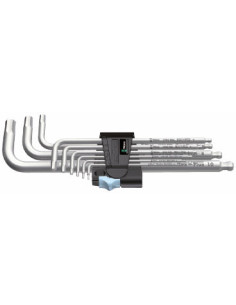 Wera Комплект шестограми, 9х (1.5…10), в щипка, 3950 L-key Stainless - W022720 - Цена | LEDs4economy