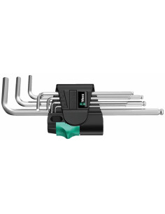 Wera Комплект шестограми, 7х (1.5…6), в щипка, 950 PKL L-key Chrome - W022181 - Цена | LEDs4economy