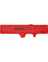 Knipex Инструмент за заголване на кабели, за изолация Ø8-13мм, червена ръкохватка 125мм, с фиксатор,  - K1680125SB - 2