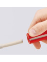 Knipex Инструмент за заголване на кабели, за изолация Ø8-13мм, червена ръкохватка 125мм, с фиксатор,  - K1680125SB - 3