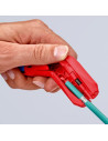 Knipex Универсален инструмент за заголване на кабели ErgoStrip, лява ръкохватка 135мм, с фиксатор,  - K169502SB - 11