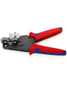Knipex Клещи заголващи прецизни, жило Ø4-10мм, синьо-червена ръкохватка 195мм, с отваряща пружина,  - K121212