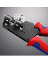 Knipex Клещи заголващи прецизни, жило Ø4-10мм, синьо-червена ръкохватка 195мм, с отваряща пружина,  - K121212 - 2