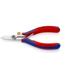 Knipex Ножици заголващи за електроника, жило Ø0.03-1мм, синьо-червена ръкохватка 130мм, с отваряща пружина, - K1182130 - Цена | 