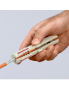 Knipex Инструмент за заголване на LAN кабели, сива ръкохватка 125мм, с фиксатор,  - K1665125SB - 4