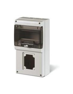 Scame Табло за индустриални контакти и DIN модули IP66, UV, PG и М вход, серия Domino (8 DIN и 1х16A или 32A) - 672.2301 - Цена 