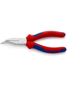 Knipex Клещи резачки с извит остър връх, хромирани, синьо-червена ръкохватка 160мм, - K2525160 - Цена | LEDs4economy