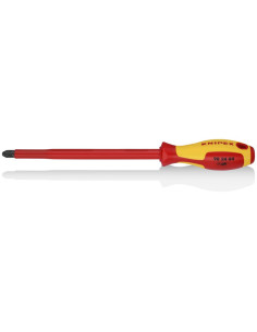 Knipex Отвертка PH 4, VDE 1000V жълто-червена ръкохватка 320мм, - K982404 - Цена | LEDs4economy