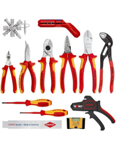 Knipex Комплект Electro 2 с 13 бр. инструменти VDE 1000V за електротехници, - K002090V02 - Цена | LEDs4economy