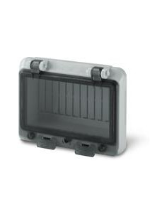 Scame Капак за 8 DIN IP65 серия GOMMA гумирано - 654.0140-08 - Цена | LEDs4economy