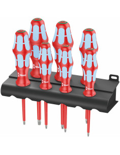 Wera Комплект отвертки, 7x TX, неръждаема стомана, 3167/7 Kraftform VDE 1000V - W022767 - Цена | LEDs4economy