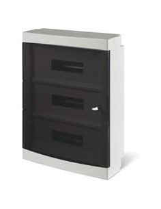 Scame Табло за открит монтаж 3х18мод., прозрачна врата, серия Domino IP40 - 673.5054B - Цена | LEDs4economy