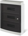 Scame Табло за открит монтаж 3х18мод., прозрачна врата, серия Domino IP40 - 673.5054B - Цена | LEDs4economy