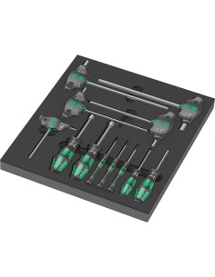 Wera Комплект за шкаф с 12 бр. инструменти 9713 Foam insert Hex set 1 - W150104 - Цена | LEDs4economy