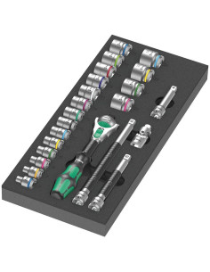 Wera Комплект за шкаф с 23 бр. инструменти 9721 Foam insert 8000 B Zyklop set 1 - W150111 - Цена | LEDs4economy
