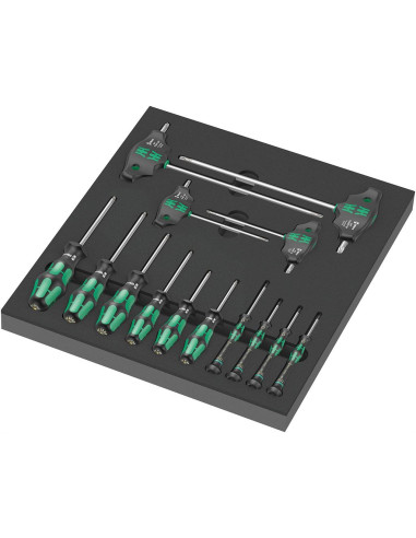 Wera Комплект за шкаф с 14 бр. инструменти 9712 Foam insert TORX