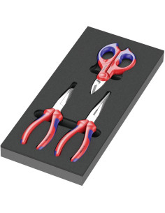 Wera Комплект за шкаф с 3 бр. инструменти 9781 Foam insert KNIPEX set 2 - W150181 - Цена | LEDs4economy