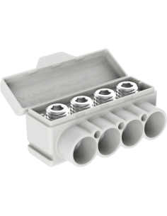 MOREK Клема изолирана СИВА SLT50-4 Al 4x 10-50 / Cu 4x 2.5-35 mm² 145/135A 1000V - MAS4050A10 - Цена | LEDs4economy