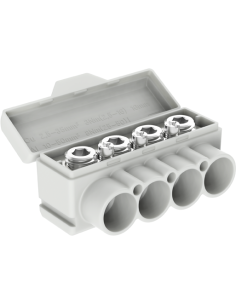 MOREK Клема изолирана СИВА SLT50-4-3 Al 4x 10-50 / Cu 4x 2.5-35 + 3x 2.5 mm² 145/135A 1000V - MAS4051A10 - Цена | LEDs4economy