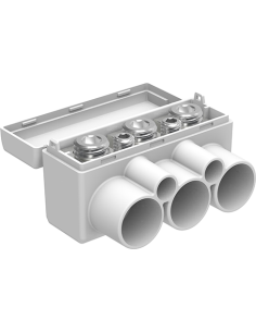 MOREK Клема изолирана СИВА SLT50-3-2 Al 3x 16-50 / Cu 3x 2.5-35 + 2x 1.5-6 mm² 145/135A 1000V - MAS3051A10 - Цена | LEDs4economy