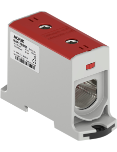 MOREK Тунелна клема ЧЕРВЕНА 1P 425A с 2 отвора OTL240 1xAl/Cu 35-240mm² 1000V - MAA1240R10 - Цена | LEDs4economy