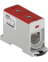 MOREK Тунелна клема ЧЕРВЕНА 1P 425A с 2 отвора OTL240 1xAl/Cu 35-240mm² 1000V - MAA1240R10 - Цена | LEDs4economy