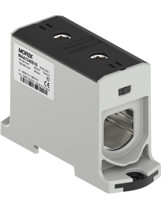 MOREK Тунелна клема ЧЕРНА 1P 425A с 2 отвора OTL240 1xAl/Cu 35-240mm² 1000V - MAA1240S10 - Цена | LEDs4economy
