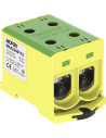 MOREK Тунелна клема ЖЪЛТО-ЗЕЛЕНА 1P 425A с 4 отвора OTL240-2 2xAl/Cu 35-240mm² 1000V - MAA2240Y10 - Цена | LEDs4economy