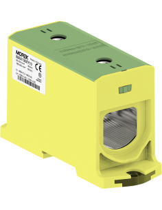 MOREK Тунелна клема ЖЪЛТО-ЗЕЛЕНА 1P 490A с 2 отвора OTL300-1 1xAl/Cu 95-300mm² 1000V - MAA1300Y10 - Цена | LEDs4economy