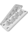 MOREK Панел с кабелни входове MB4/10 за 10 кабела IP55 сив RAL 7035 самогасящ UL94 V0  - MBA2N10W11 - 2