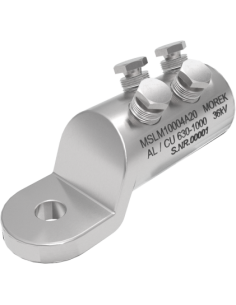 MOREK Кабелна обувка алуминиева покалаена Al/Cu 630-1000mm² 36kV MSLM1000 4x късащ се болт M20 - MSLM10004A20 - Цена | LEDs4econ
