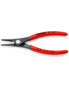 Knipex Зегер клещи, Ø10-25мм Circlip, червена ръкохватка 140мм, с отваряща пружина, - K4911A1 - Цена | LEDs4economy