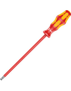 Wera Отвертка шлиц 1.0x5.5x200, жълто-червена ръкохватка, 160 Kraftform VDE 1000V - W006121 - Цена | LEDs4economy