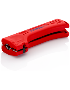 Knipex Инструмент за заголване на кабели, за изолация Ø8-13мм, червена ръкохватка 130мм, с фиксатор, - K1690130SB - Цена | LEDs4