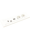 Legrand Мебелна кутия с 2х Шуко, USB тип A+C, HDMI и RJ45 Cat.6 UTP, кабел 2m, 247x80mm, цвят БЯЛ, Incara Multilink  - 654781 - 3
