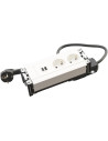 Legrand Мебелна кутия с 2х Шуко и USB тип A+C, кабел 2m, 202x80mm, цвят БЯЛ, Incara Multilink  - 654780 - 2