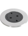 Legrand Модул за вграждане в бюро с 1х Шуко, кабел 2m, Ø60mm, цвят ЧЕРЕН МЕТАЛ, Incara Disq  - 654727 - 2
