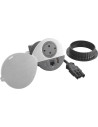 Legrand Модул за вграждане в бюро с 1х Шуко, USB тип A+C и 1х RJ45 Cat.6 UTP, GST18, Ø80mm, цвят ЧЕРЕН с капак, Incara Disq  - 6