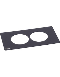 Legrand Рамка 2х, цвят ЧЕРЕН, Incara Disq'In - 654757 - Цена | LEDs4economy